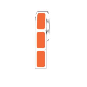 Orange cryogenic rectangle, RL1000, 27×13 mm