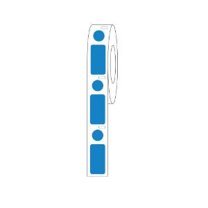 Blue dot for 1.5 ml tubes, RL500, 24×13 mm and 9.5 mm