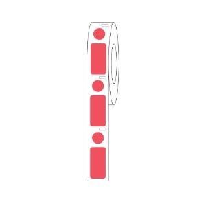 Red dot for 1.5 ml tubes, RL500, 24×13 mm and 9.5 mm