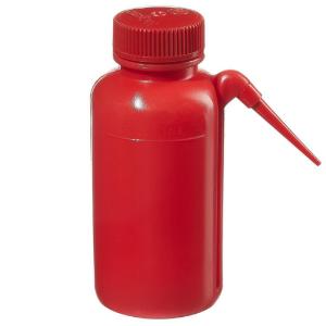Unitary™ red LDPE safety wash bottles