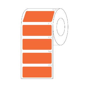 Orange rectange for large tubes or racks, RL500, 51×19 mm