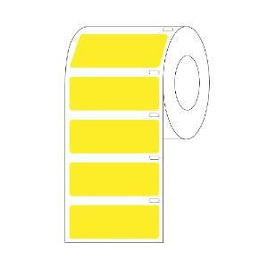 Yellow rectange for large tubes or racks, RL500, 51×19 mm