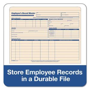 TOPS® Employee Record Master File Jacket, Essendant