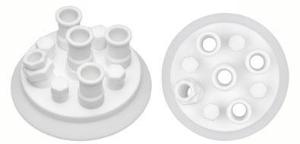 Nine-Neck Reaction Vessel Lids and Adapters, 150 mm, Chemglass