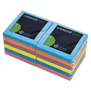 Universal® Fan-Folded Self-Stick Ultra Color Pop-Up Note Pads, Essendant