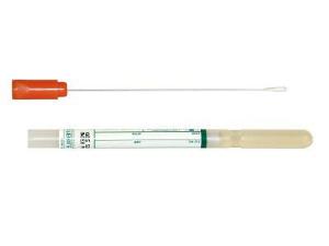 Transporter, amies gel with aluminum wire, rayon tip swab