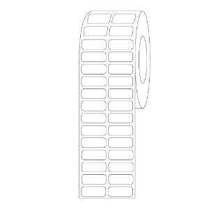 White zebra compatible labels for 1.5/2ml tubes, 1 inch core, RL2000, 33×13 mm