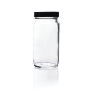 Clear glass testing jars without cap