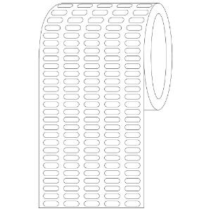 White zebra compatible labels, 3 inch core, RL4000, 19×6 mm