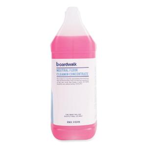 Neutral Floor Cleaner Concentrate, Lemon Scent, 1 gal Bottle, 4/Carton