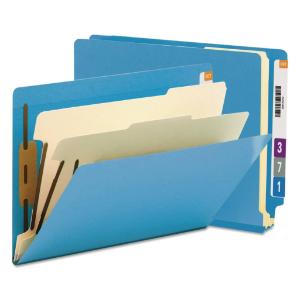 Smead® Colored End Tab Classification Folders with Dividers