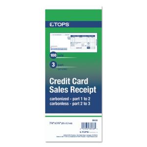 TOPS® Credit Card Sales Slip, Essendant