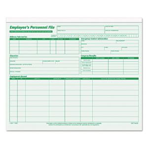 TOPS® Employee's Record File Folder, Essendant