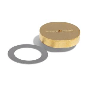 Gold plated inlet seal with washer