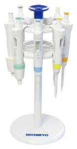 Carousel stand with pipettes
