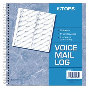 TOPS® Voice Mail Log Book-Flash Format, Essendant