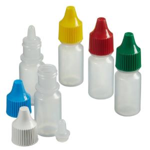 Dropper bottles with control dispensing tip
