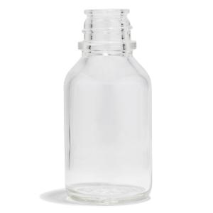 Clear borosilicate bottle, 125 ml