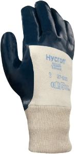 Hycron 27-600 Jersey-Lined Gloves with 3/4 Dipped Nitrile Knit Wrist Ansell