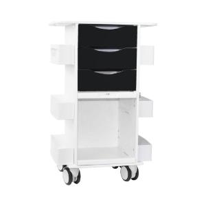 Core DX cart with black drawers and sliding door