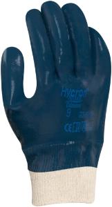 Hycron 27-602 Jersey-Lined Gloves with Full Nitrile Coating Knit Wrist Ansell