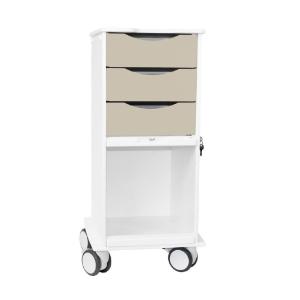 Core SP cart with almond beige drawers
