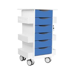 Core 6D cart with global blue drawers