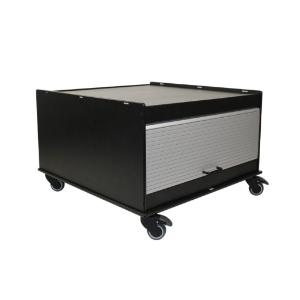 Equipment cart black  30×30, 18" height, tambour door