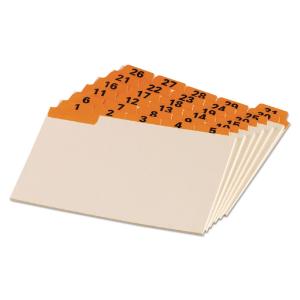 Oxford® Manila Index Card Guides with Laminated Tabs, Essendant LLC MS