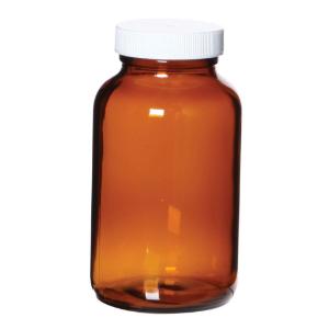 Pre-Cleaned Wide-Mouth Glass Jars, Amber, Environmental Express®