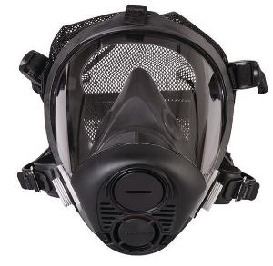 Full Facepiece, Silicone-Nose Cup, with Mesh Headnet-Nylon