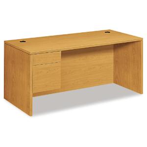 HON® 10500 Series 'L' Workstation Single Pedestal Desk, Essendant LLC MS