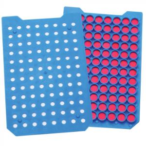 Cap mat plate teflon/silicone blue