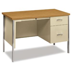 HON® 34000 Series Single Pedestal Desk, Essendant LLC MS
