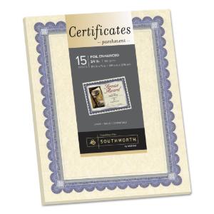 Southworth® Parchment Certificates, Essendant