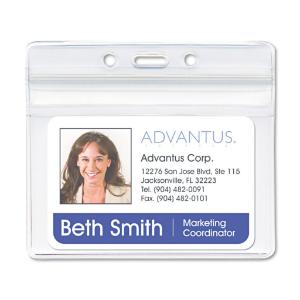 Advantus® Resealable ID Badge Holders