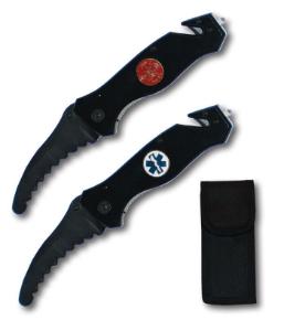 Rescuer™ Emergency Knife with Fire Emblem, Emergency Medical International