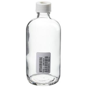 Narrow-mouth glass septa bottles with open-top closure