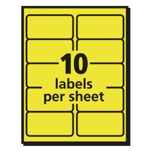 High Visibility Labels, Avery
