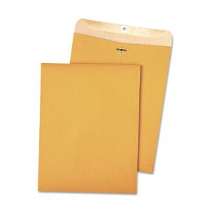 Quality Park™ 100% Recycled Brown Kraft Clasp Envelope, Essendant