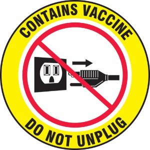 Label contains vaccine