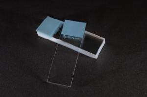 Microscope slides enhanced for laser printing, blue tab