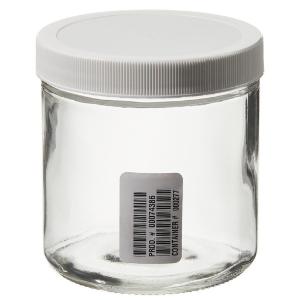 Wide-mouth VOA glass jars with closure