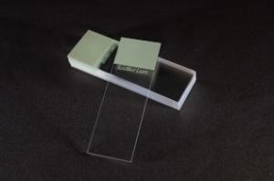 Microscope slides enhanced for laser printing, green tab