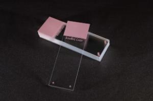 Microscope adhesion slides enhanced for laser printing, pink tab adhesion