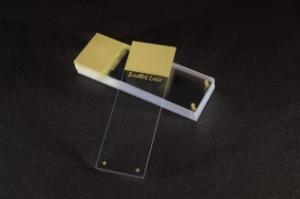 Microscope adhesion slides enhanced for laser printing, yellow tab adhesion