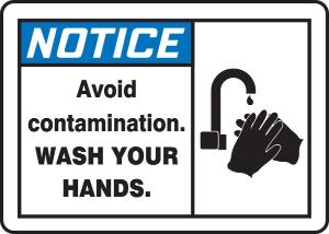 Sign wash your hands