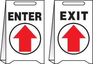 Fold-ups Sign enter/exit