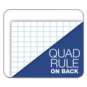 Tops section pad, 8 squares, quadrille rule, letter, white, 50 sheets/pad