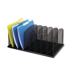 Safco® Onyx™ Mesh Desk Organizer with Upright Sections